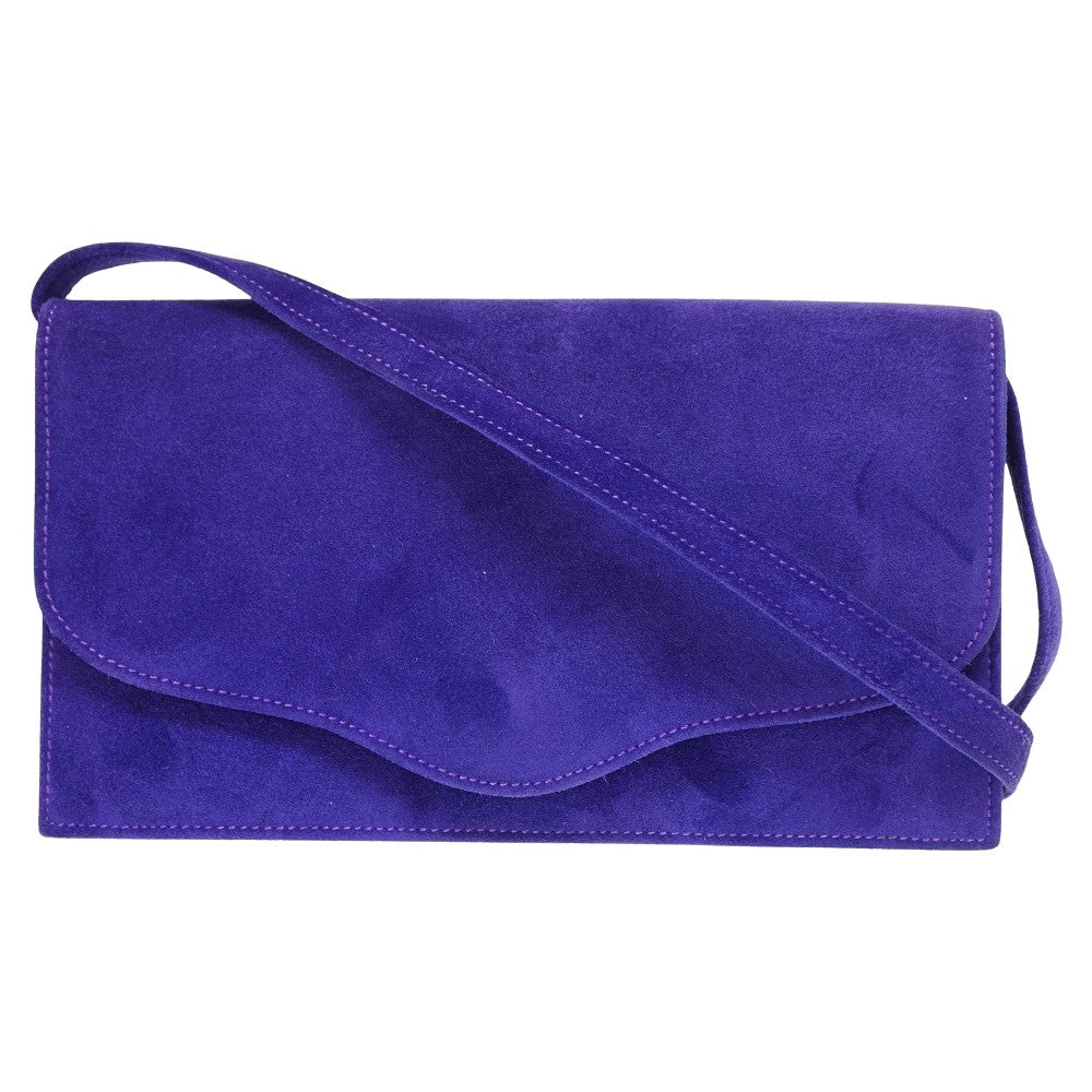 Hermes Shoulder Bag Doblis Shoulder Clutch Bag Purple