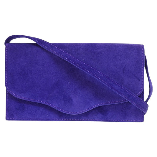 Hermes Shoulder Bag Doblis Shoulder Clutch Bag Purple