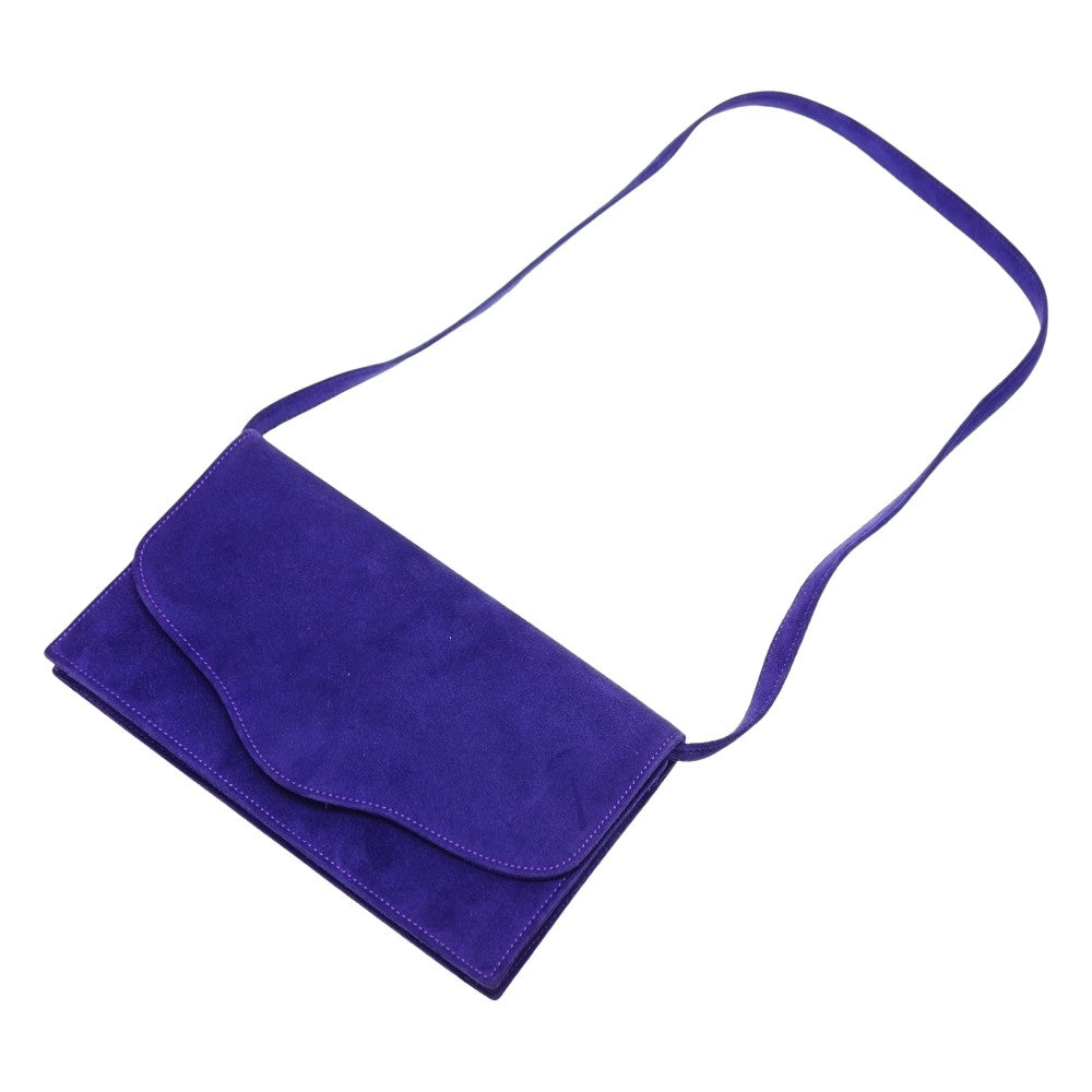 Hermes Shoulder Bag Doblis Shoulder Clutch Bag Purple