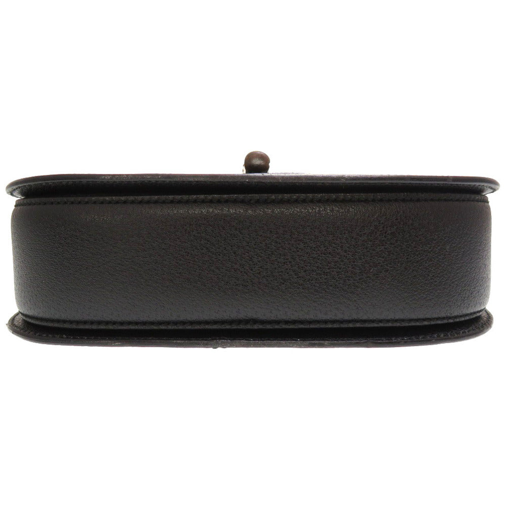 Gucci 000 Bamboo Leather Black Handbag