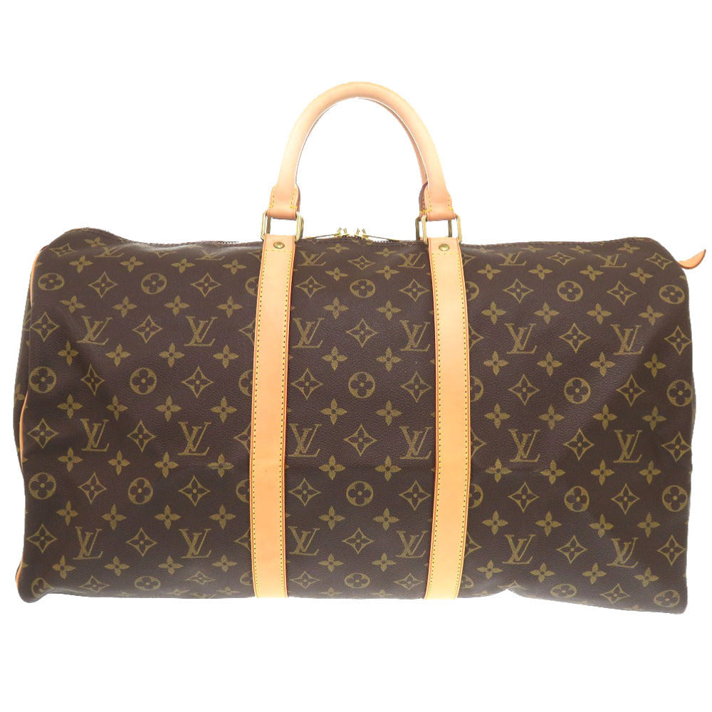 Louis Vuitton Boston Duffel M41426 Keepall 50 Monogram Canvas Brown Travel Bag 5K0210Iha6