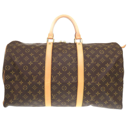 Louis Vuitton Boston Duffel M41426 Keepall 50 Monogram Canvas Brown Travel Bag 5K0210Iha6