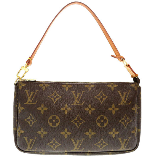 Louis Vuitton Pouch M51980 Pochette Accessories Monogram Canvas Brown Clutch Bag