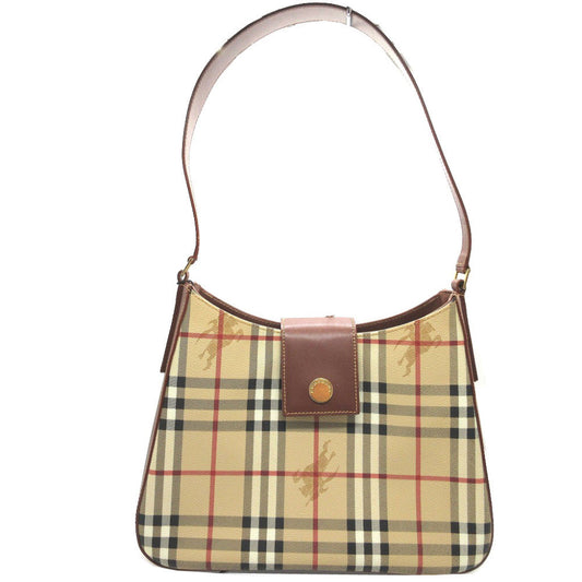 Burberry Tote Bag Pvc Women Leather Beige