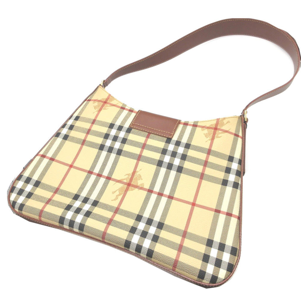 Burberry Tote Bag Pvc Women Leather Beige