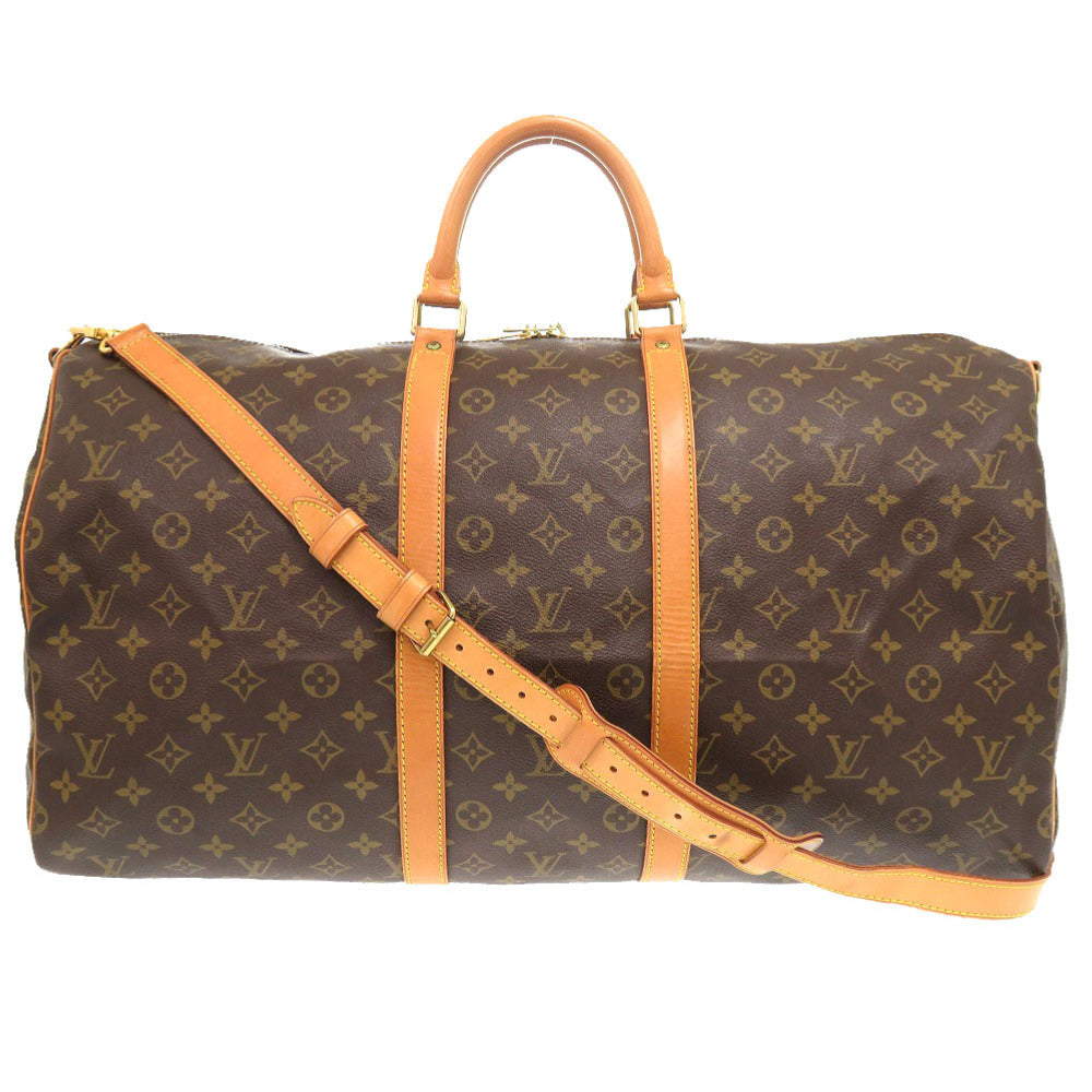 Louis Vuitton Boston Duffel M41414 Keepall bandouliere55 Monogram Canvas Brown Travel Bag
