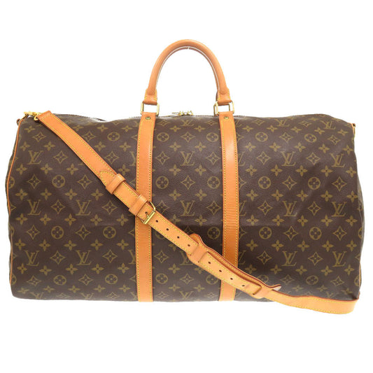 Louis Vuitton Boston Duffel M41414 Keepall bandouliere55 Monogram Canvas Brown Travel Bag