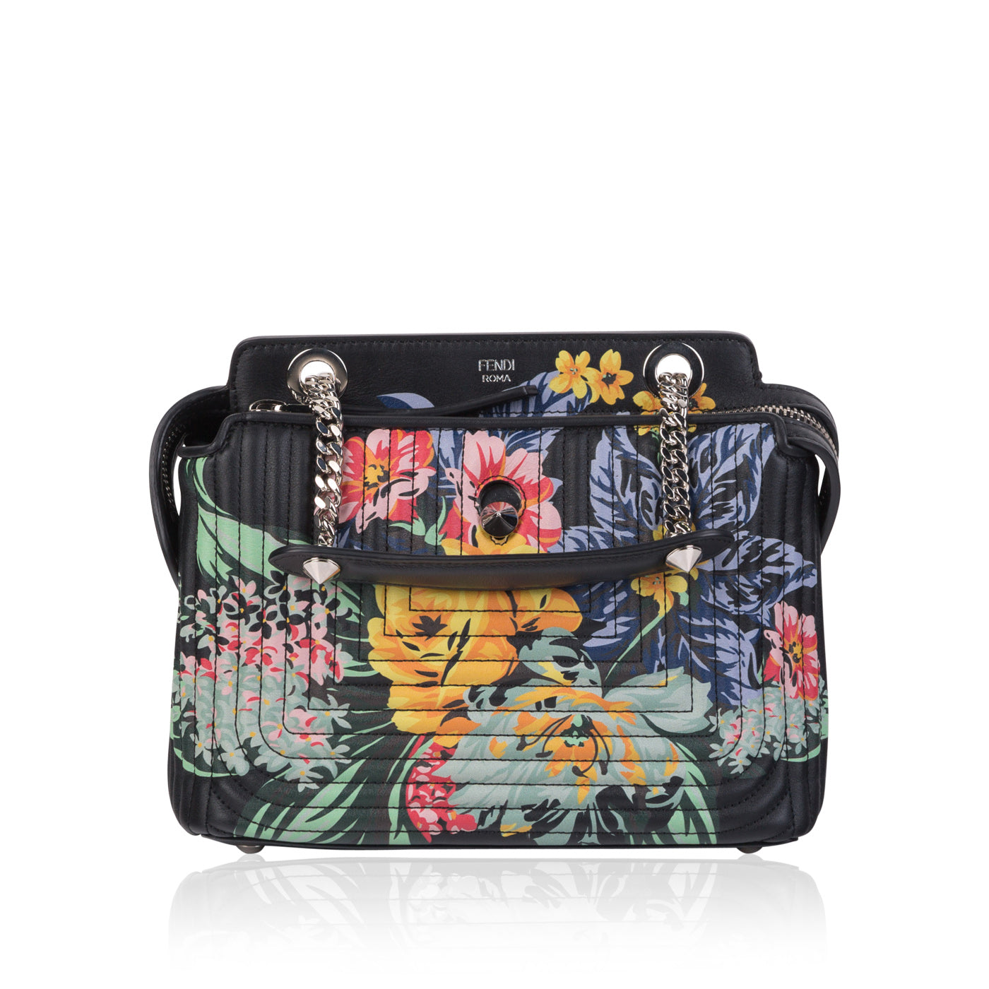 Fendi Dot Com Floral Bag Shoulder Bag