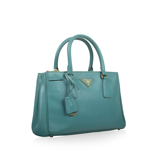 Prada Turquoise Tote Bag Saffiano Small