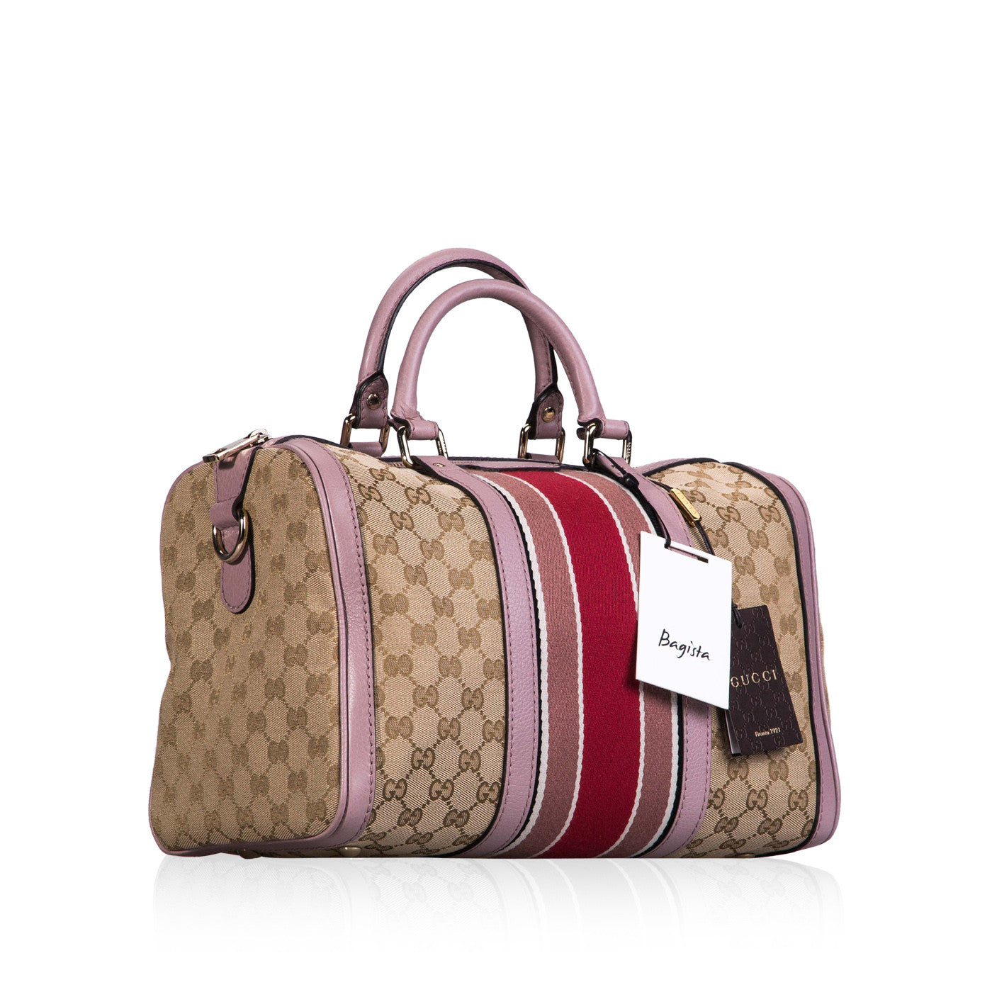 Gucci Boston Stripe Shoulder Bag