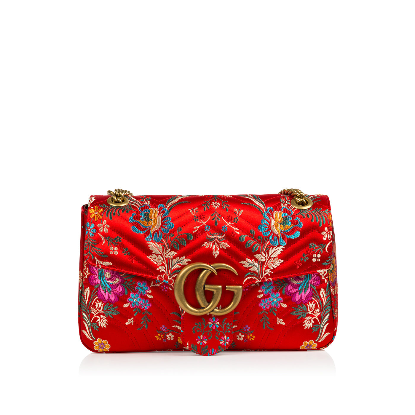 Gucci Marmont Floral Jacquard Bag Shoulder Bag