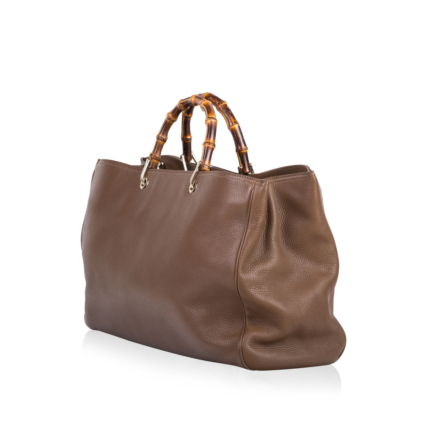 Gucci Maple Bamboo Tote Shoulder Bag