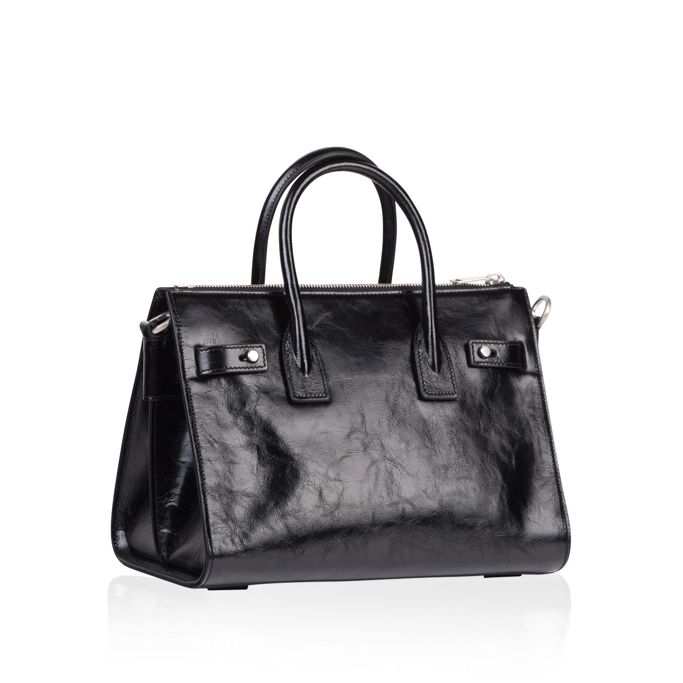 YSL Saint Laurent Sac De Jour Duffle Moroder Shoulder Bag Leather Baby