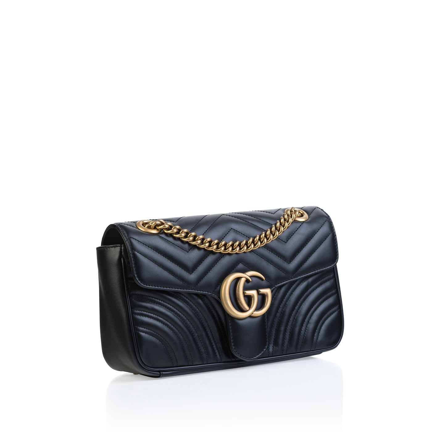 Gucci Marmont Matelass Bag Small Crossbody Bag Black 2