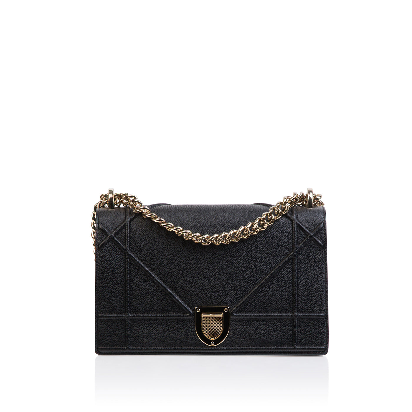 Dior Christian ama Grained Tote Bag Leather