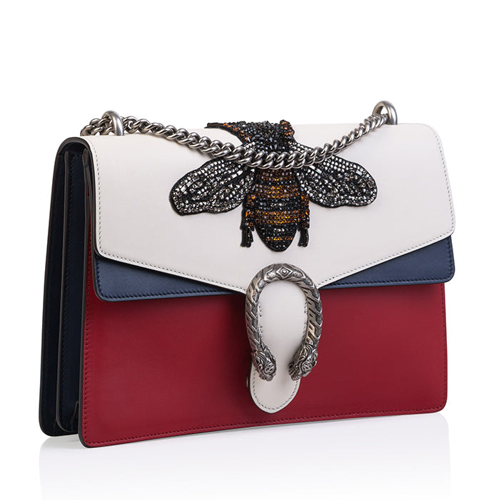 Gucci Bee Embroidered Dionysus Crossbody Bag