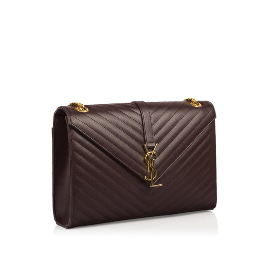 YSL Saint Laurent Envelope Shoulder Bag Monogram Large