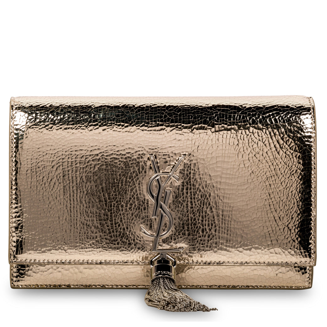 YSL Saint Laurent Metallic Kate Tassel Bag Crossbody Bag
