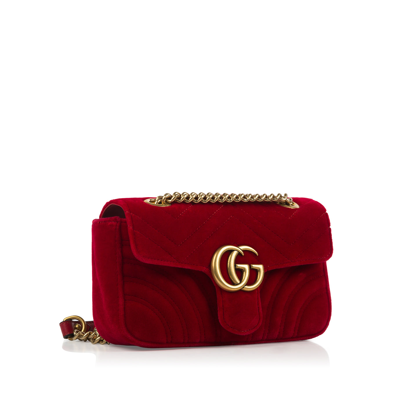 Gucci Velvet Marmont Shoulder Bag 4