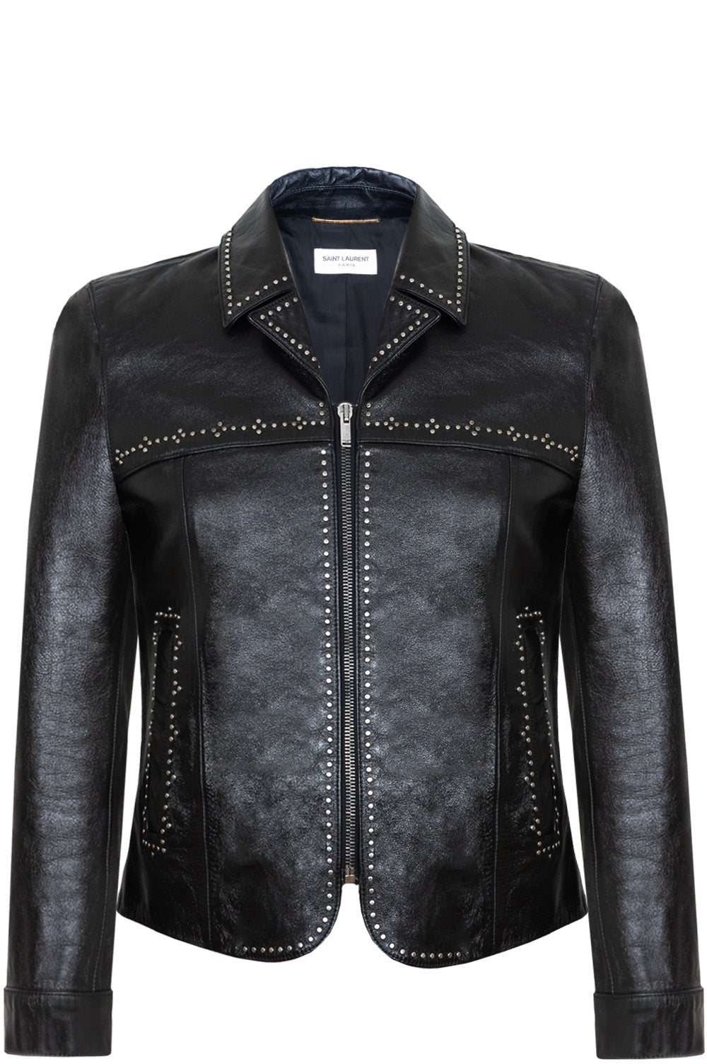 Jacket Studs Leather Black Handbag