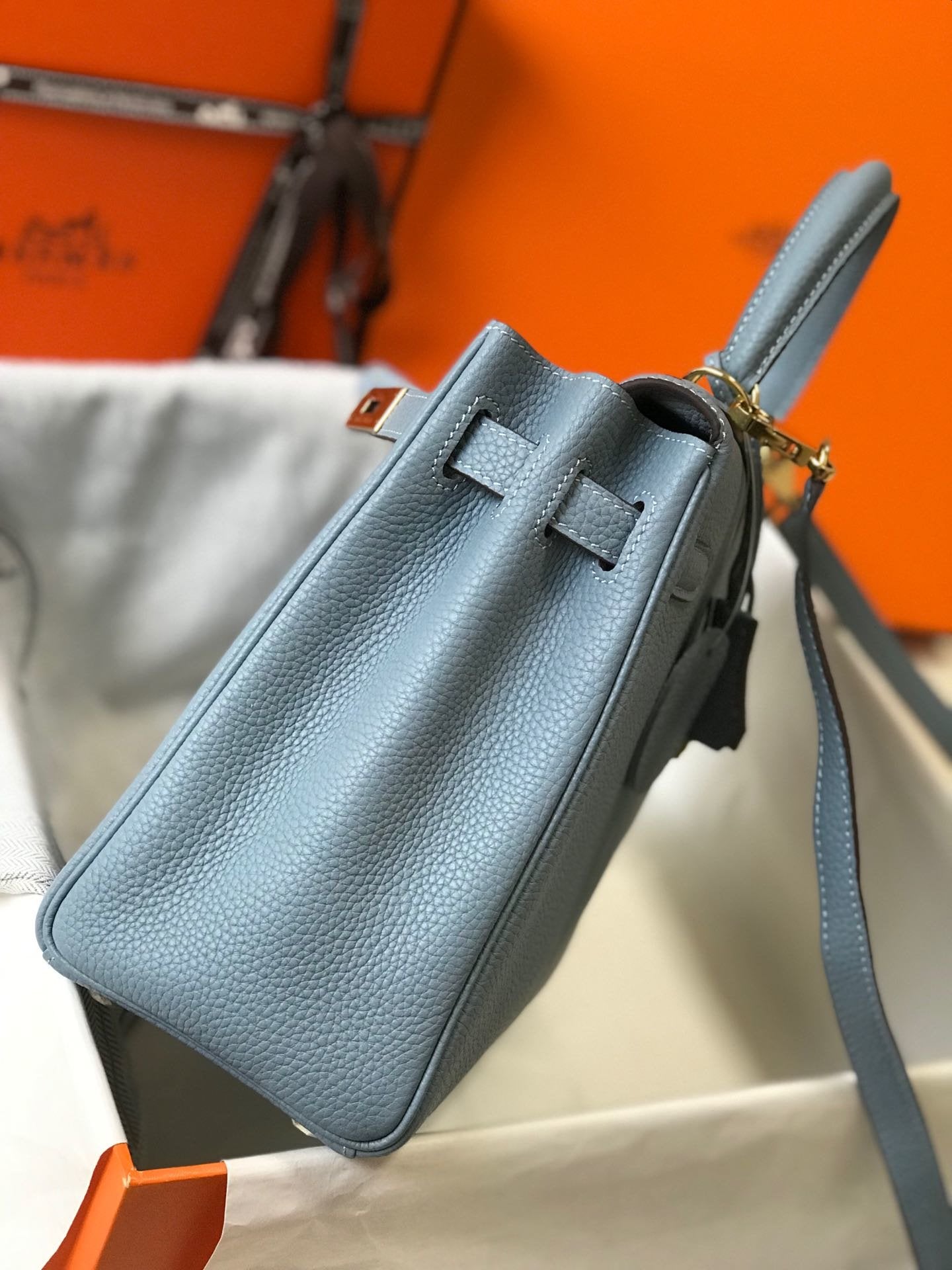 Top Quality Kelly Togo Atoll Bag For Blue Shoulder Bag