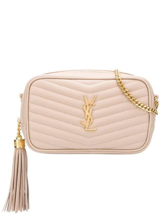 YSL Saint Laurent Saint Laurent Trending Lulu Mini Grain Cross Leather Quilted Travel Bag