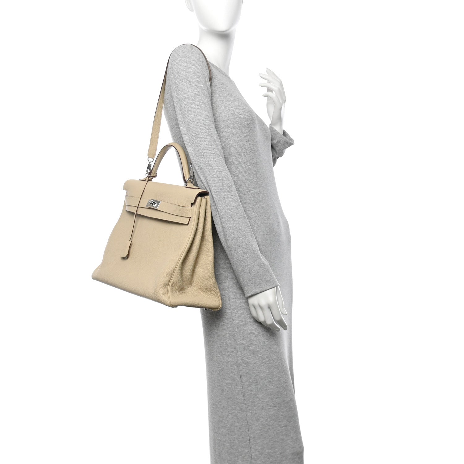 Hermes Togo Kelly Retourne Parchemin Handbag Travel Bag