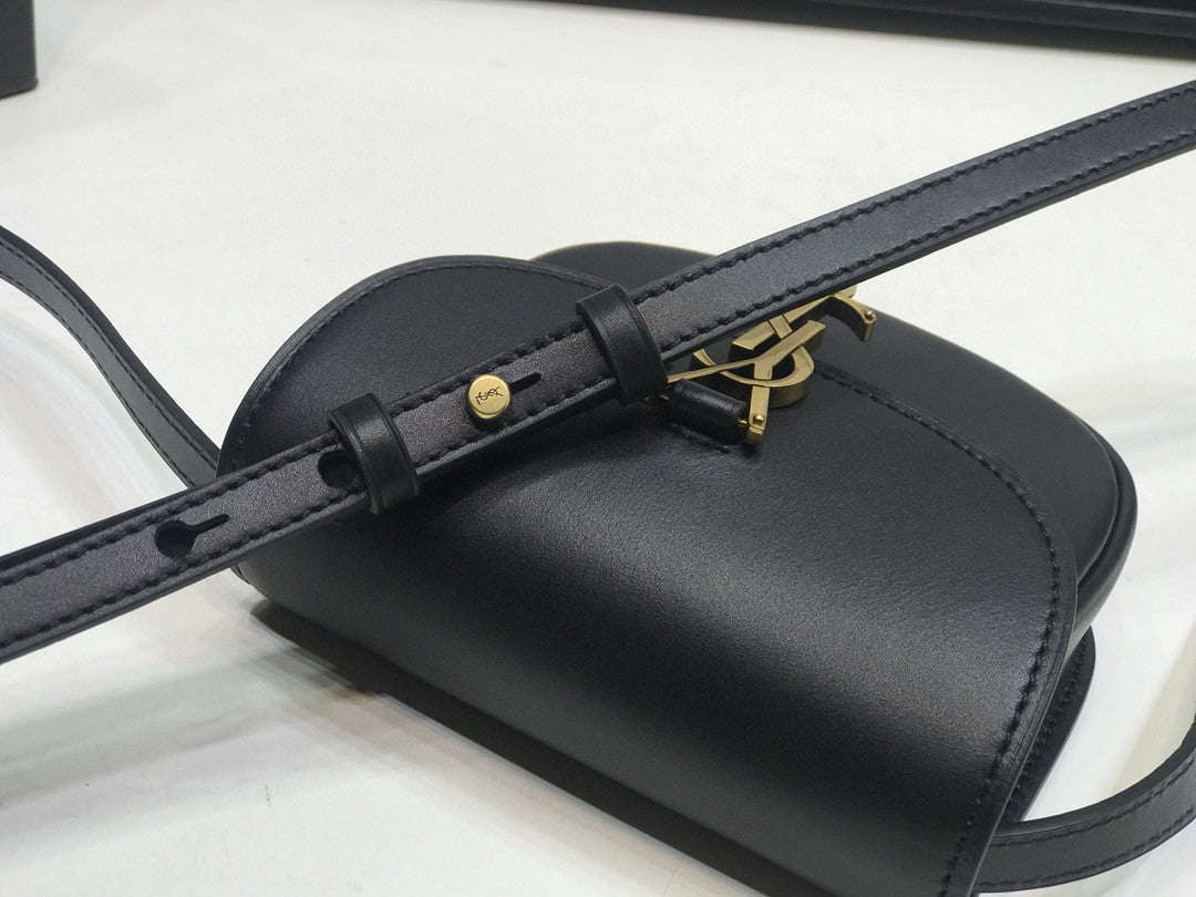 YSL Saint Laurent Kaia 7in 18.5cm Black Small Satchel Bag