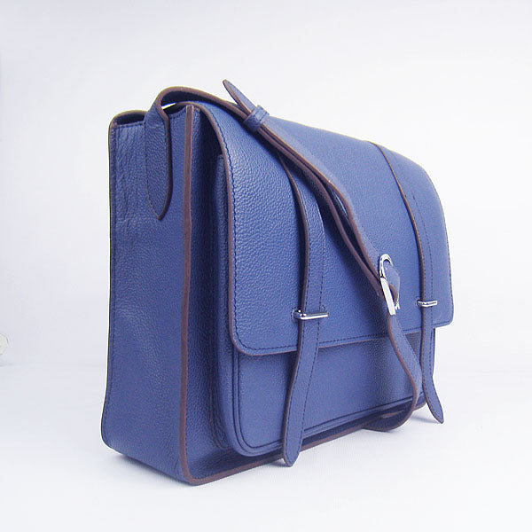 Hermes Luxury Steve Ladies Shoulder Bag Blue