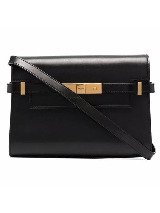 YSL Saint Laurent Saint Laurent Trending Manhattan Small Shoulder Bag Leather Black