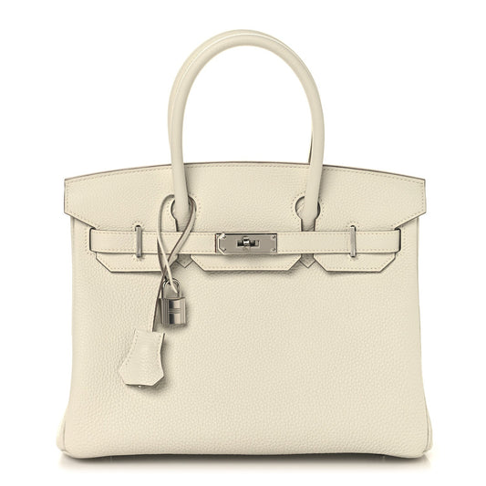 Hermes Togo Birkin Mushroom Handbag Travel Bag