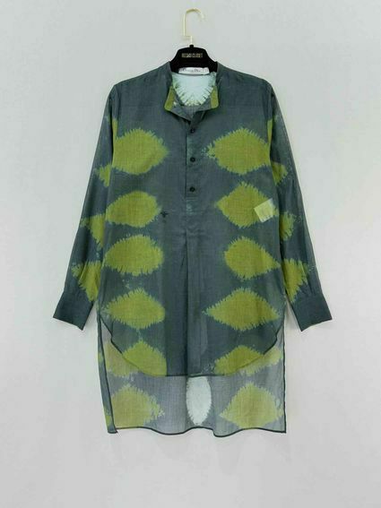 Dior Tunic Grey & Green Gray Handbag