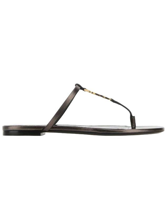 YSL Saint Laurent Saint Laurent Trending Cassandra Slide Flip Flops Leather Brown Travel Bag