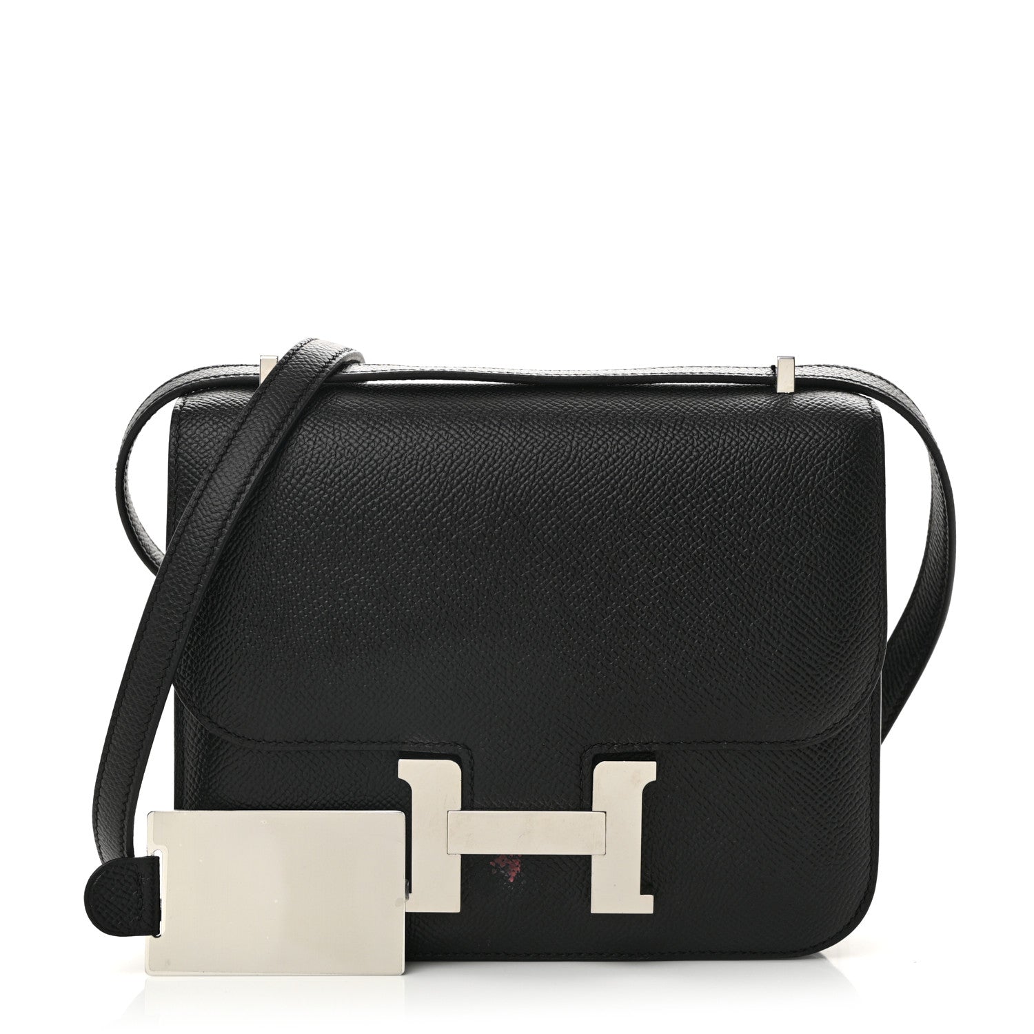 Hermes Epsom Constance Handbag Black Travel Bag 18 Black 1673969