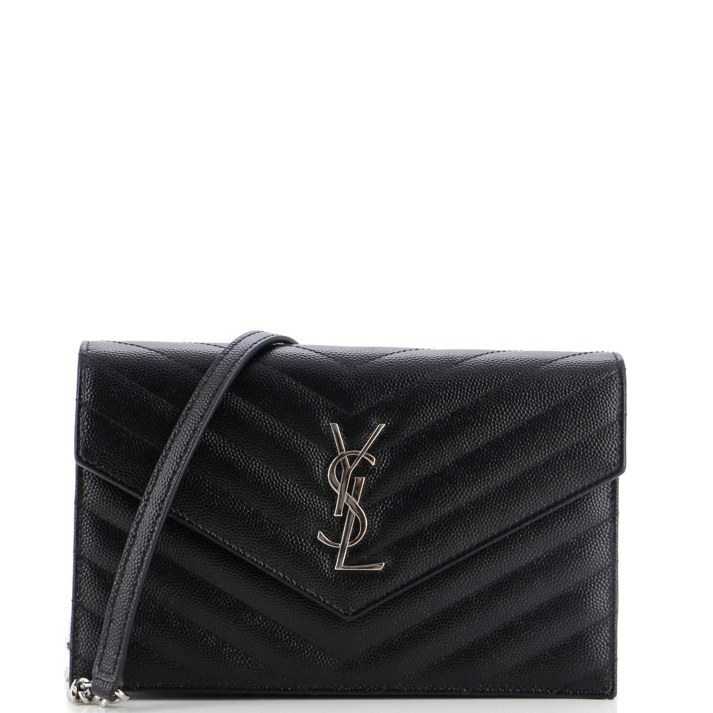 YSL Saint Laurent Saint Laurent Trending Classic Wallet On Chain Leather Matelasse Crossbody Bag Leather Small