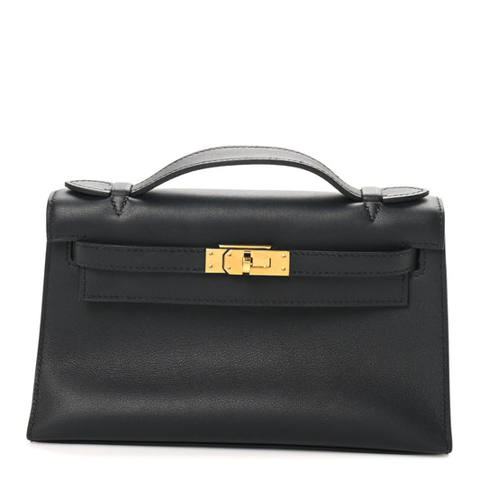 Hermes Swift Kelly Pochette Clutch Black Clutch Bag Clutch Black 1756173