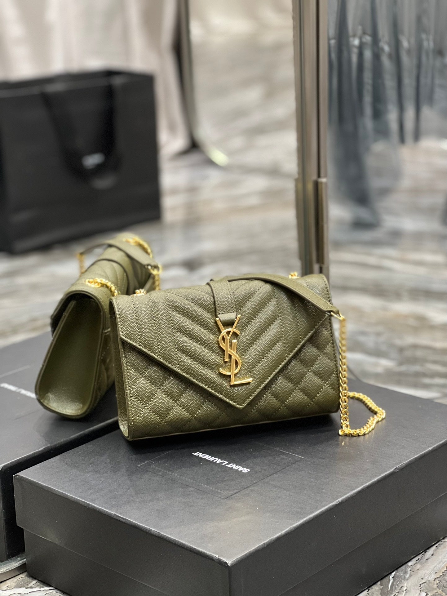 YSL Saint Laurent Mix 8in 21cm Matelasse Small Travel Bag 82In21Cm Ysl