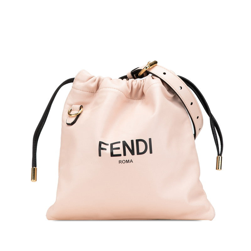 Fendi Slim Clutch Shoulder Bag Leather Clutch Bag