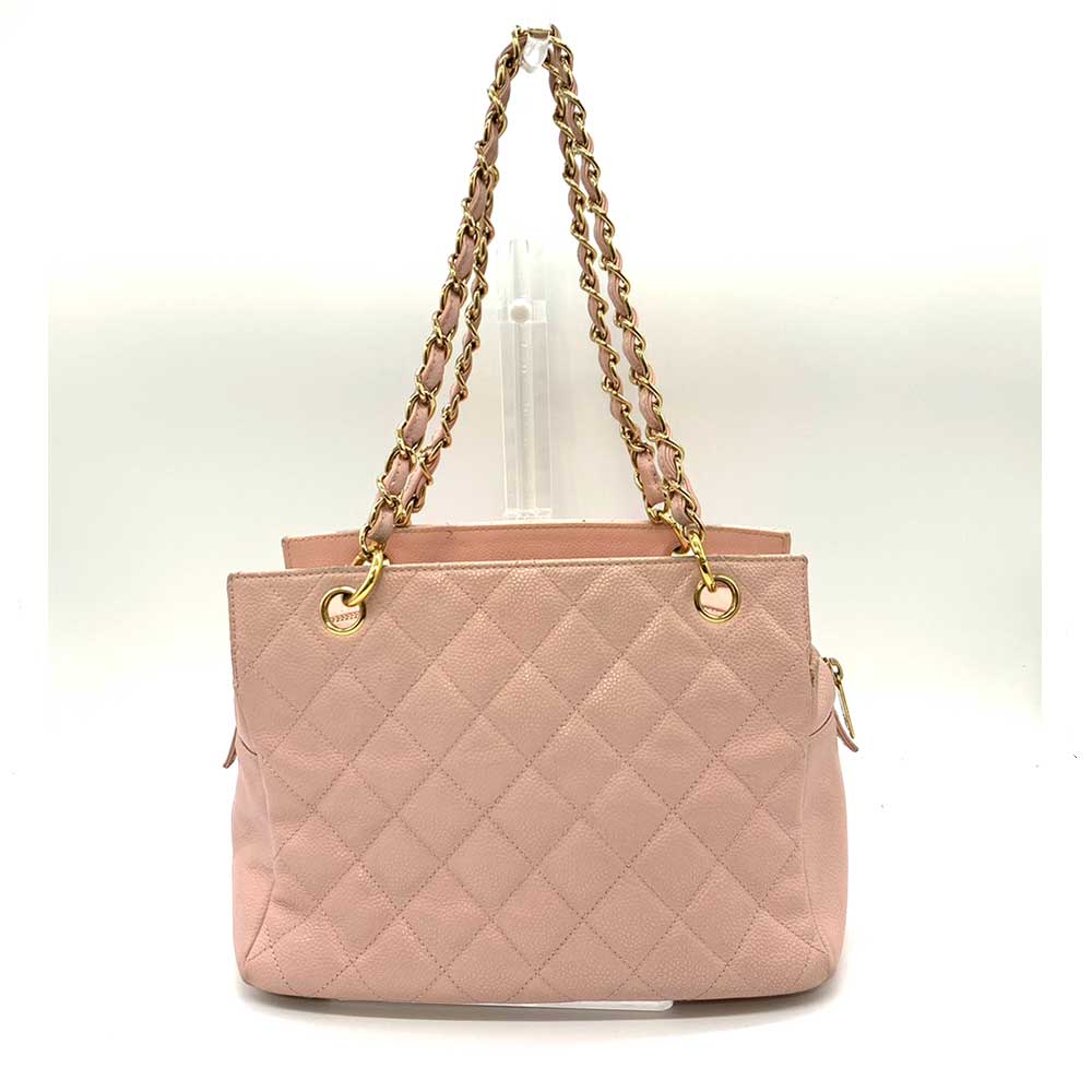 Chanel Caviar Skin Matelasse Chain Tote Bag