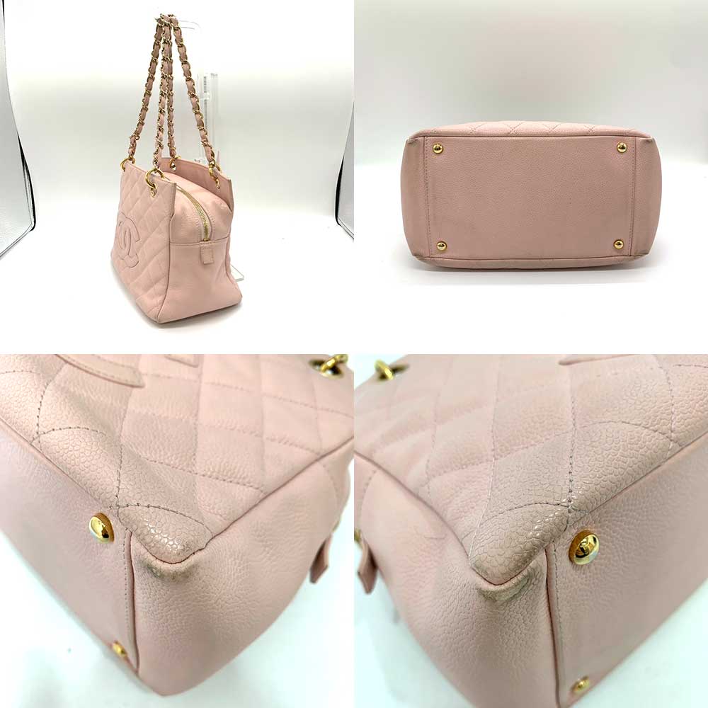 Chanel Caviar Skin Matelasse Chain Tote Bag