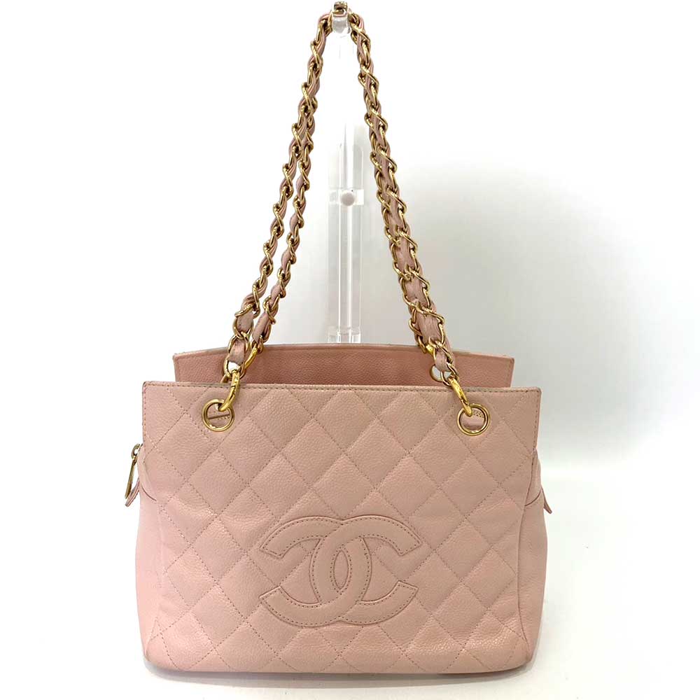 Chanel Caviar Skin Matelasse Chain Tote Bag