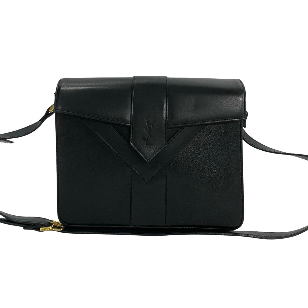YSL Saint Laurent Yves Shoulder Bag Leather