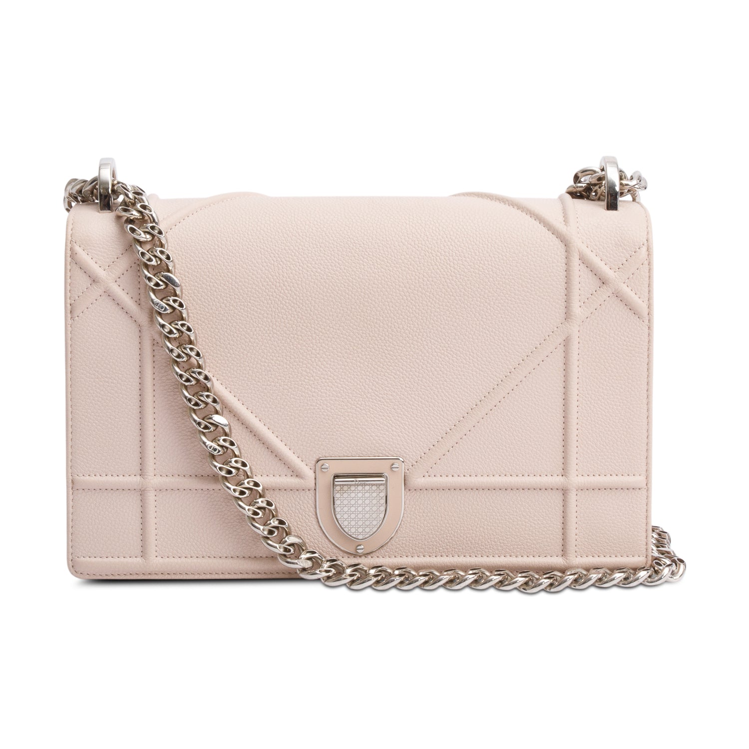 Dior Christian Calfskin ama Flap Bag Leather Pink Travel Bag