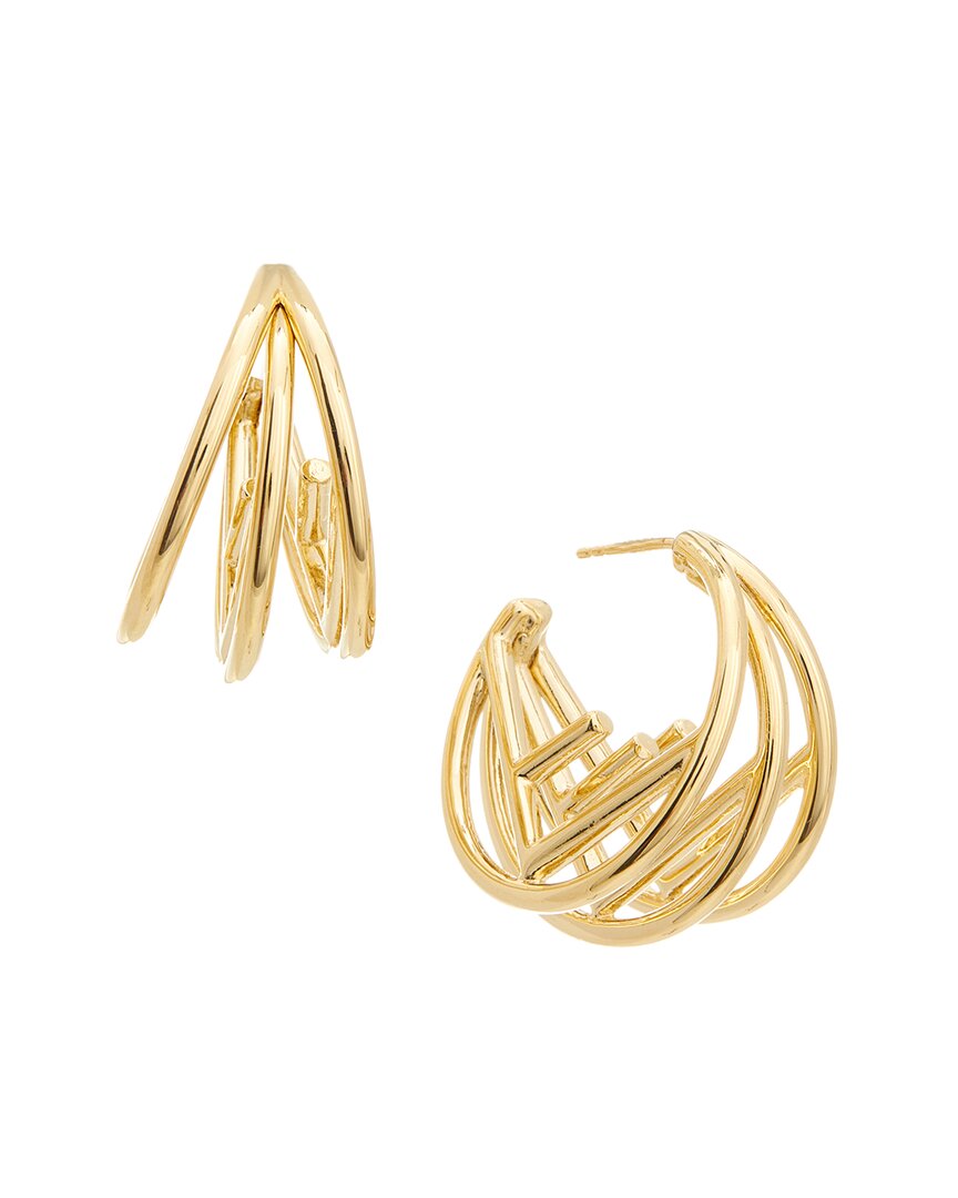 Fendi Jewelry F In Earrings Yellow