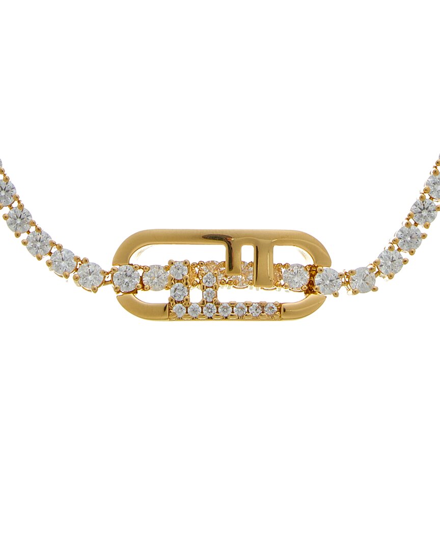 Fendi Jewelry O'lock Necklace Yellow
