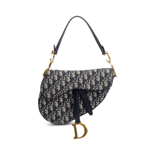 Dior Christian Oblique Saddle Bag Medium Travel Bag Saddle Bag