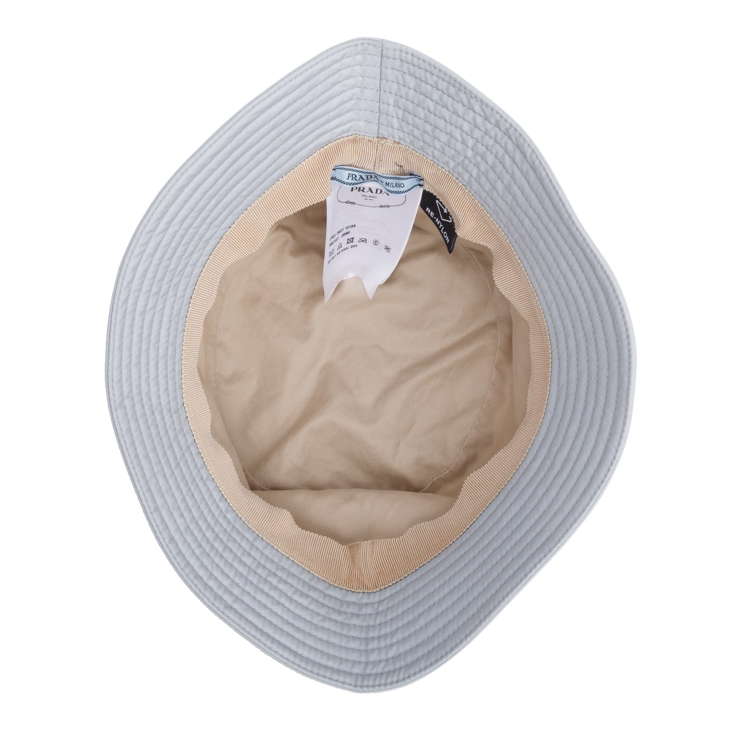 Prada Grey Re Hat Handbag Nylon Bucket Bucket Bag