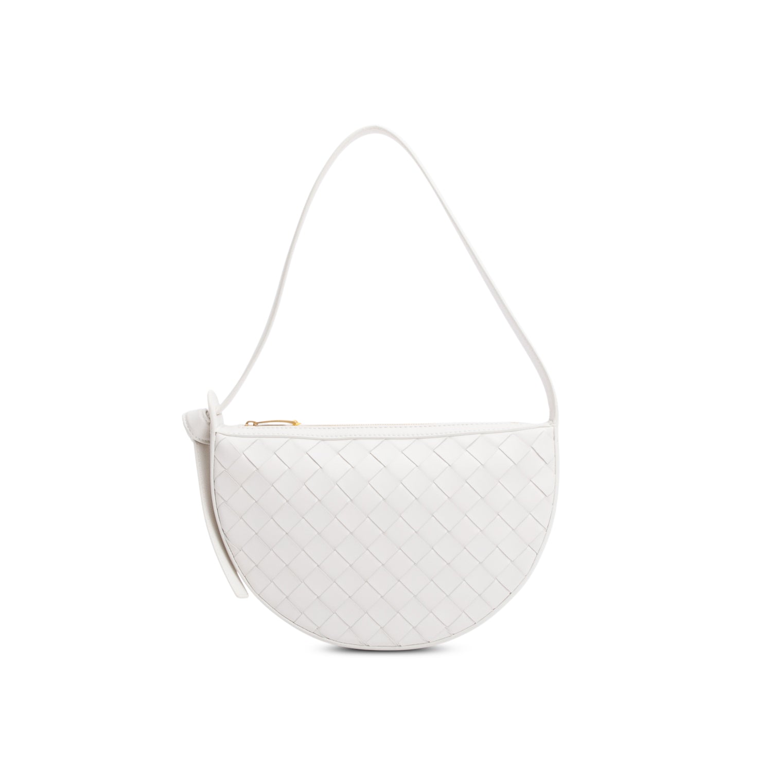 Bottega Veneta Intrecciato Sunrise Bag Leather White Travel Bag