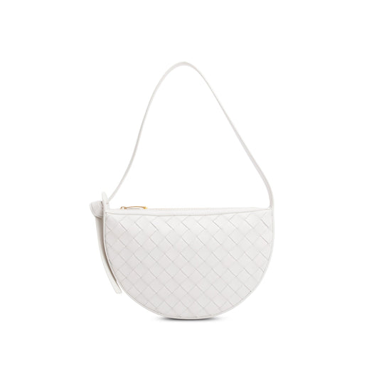 Bottega Veneta Intrecciato Sunrise Bag Leather White Travel Bag