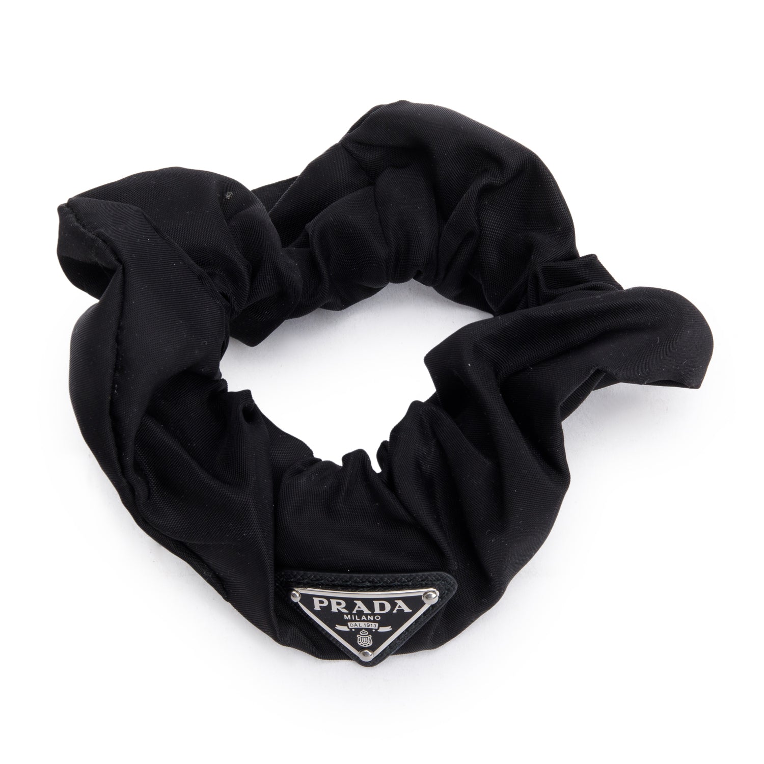 Prada Re Scrunchie Handbag Nylon Black Travel Bag